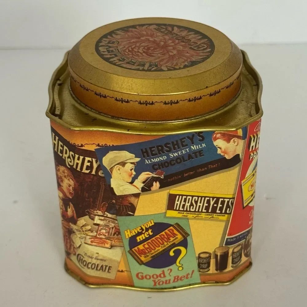 vintage 1995 Hershey's Chocolate Edition #3 collectible metal tin canister EMPTY
